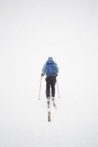 Person skiing in Greenland