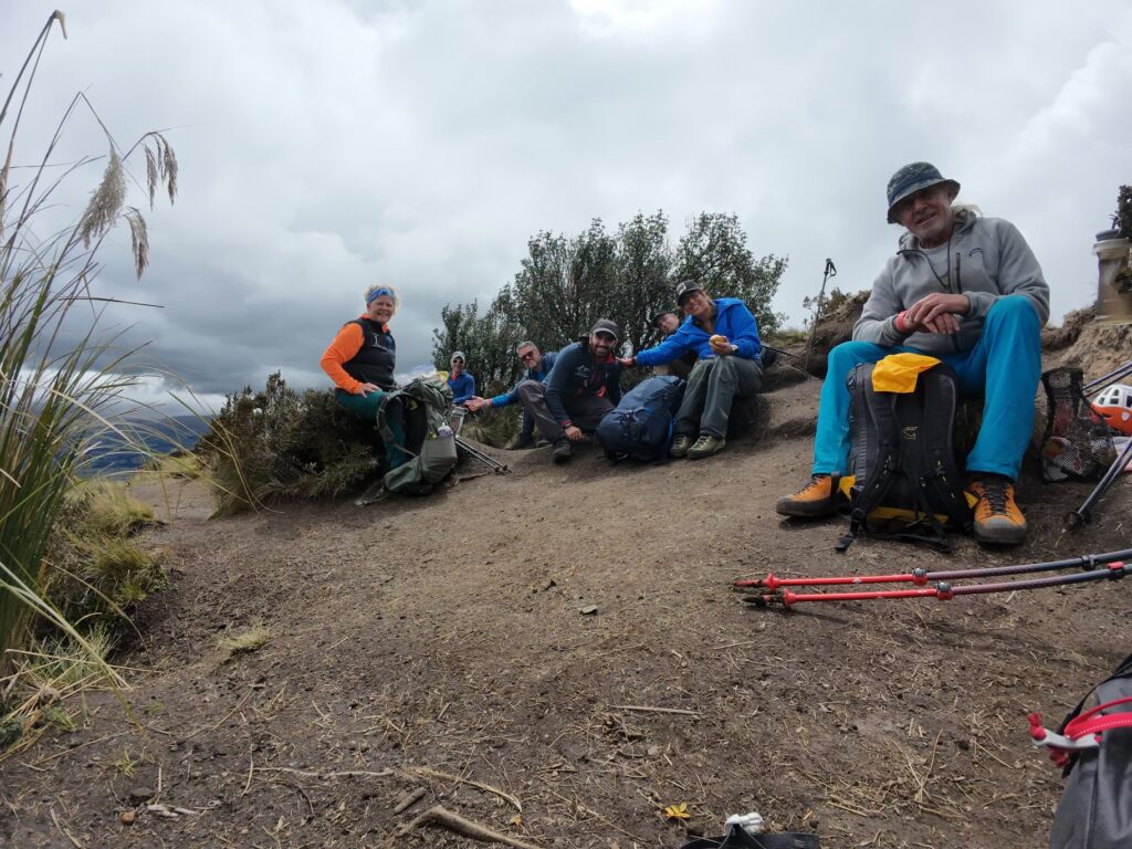 The group at the top of Cerritos Pasochoa