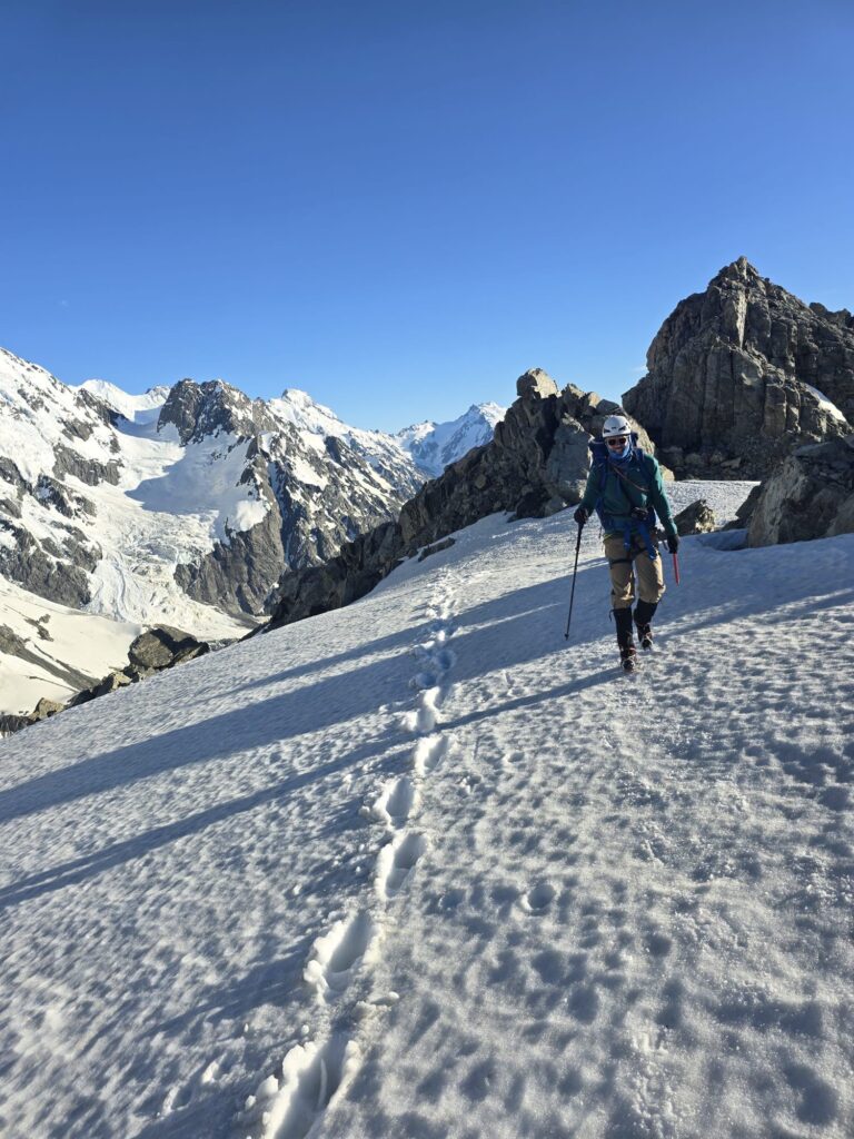 hiking along a cliff race