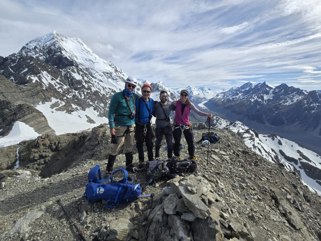 the team at the top of the summit